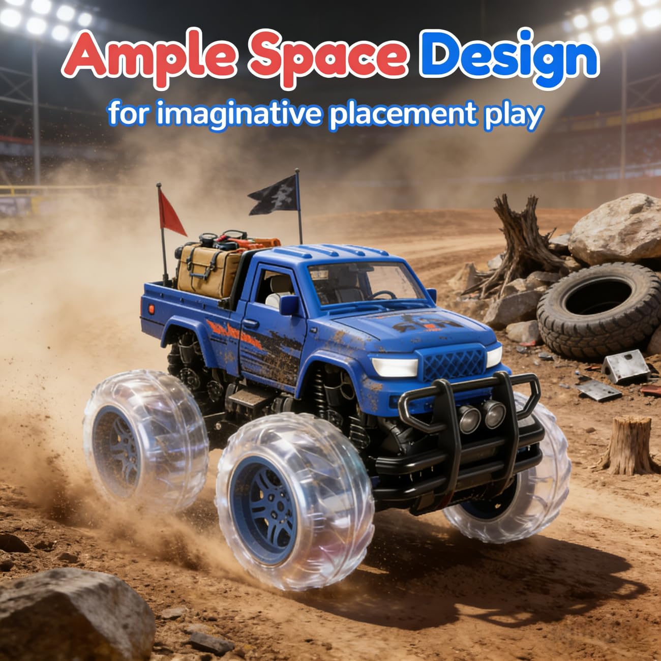 SEPHIX Monster Truck safety design with rounded edges for safe play.
