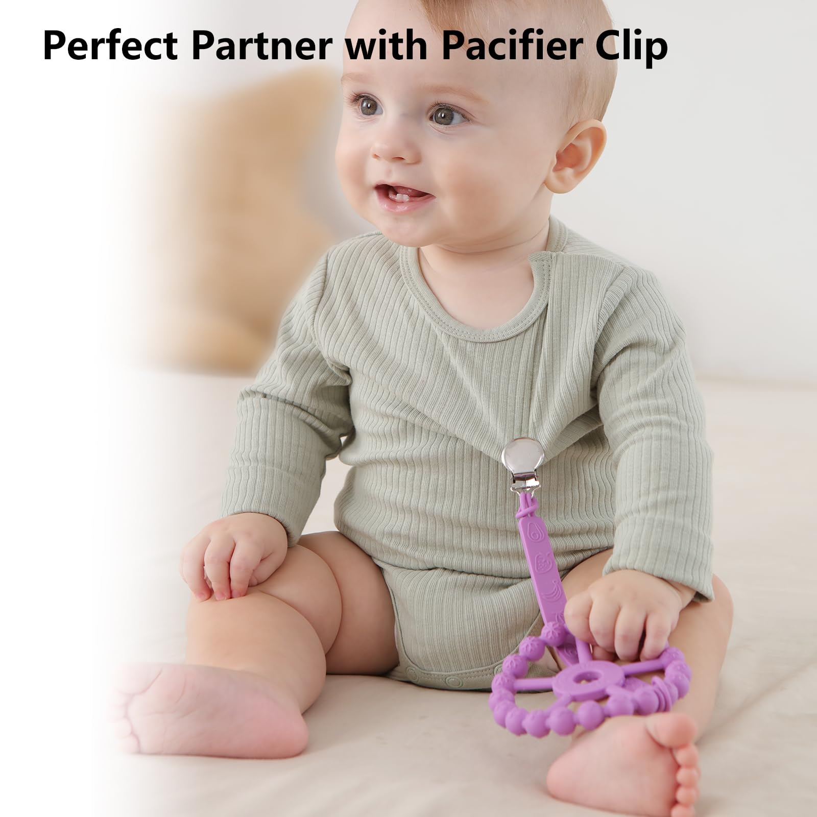 Seposeve teether is dishwasher and freezer safe.