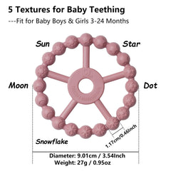 Seposeve teether is easy to hold, supporting baby grip and chewing.