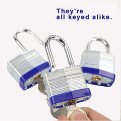 SEPOX Trinity padlock with ergonomic large-handle key design for easy use.