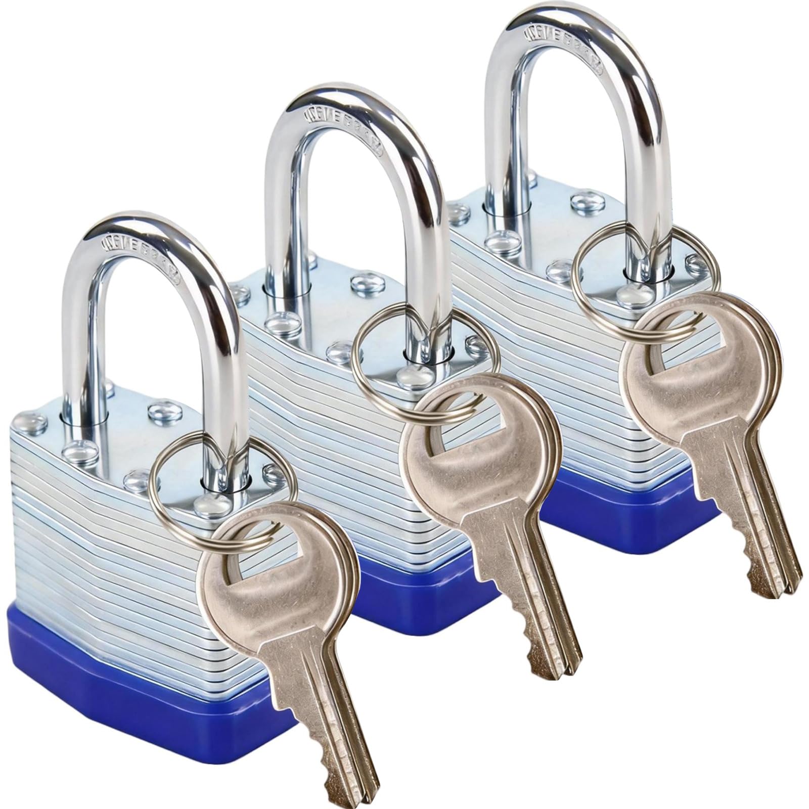 SEPOX Trinity padlock exterior with reinforced laminated steel body for outdoor use.