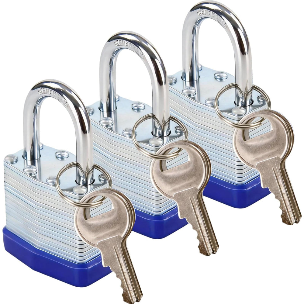 SEPOX Trinity padlock exterior with reinforced laminated steel body for outdoor use.