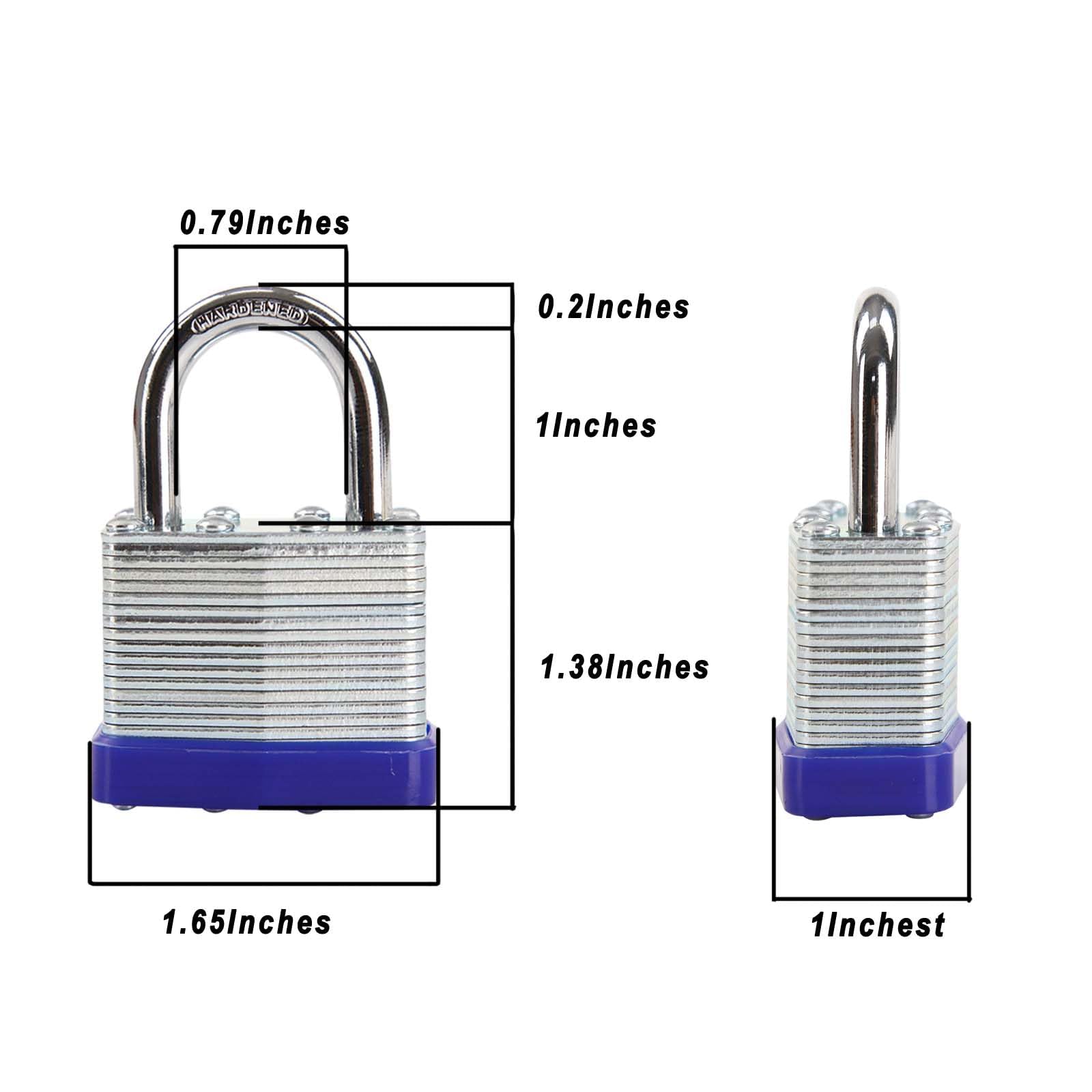 SEPOX Trinity padlock showing compact uncuttable shackle for tight spaces.
