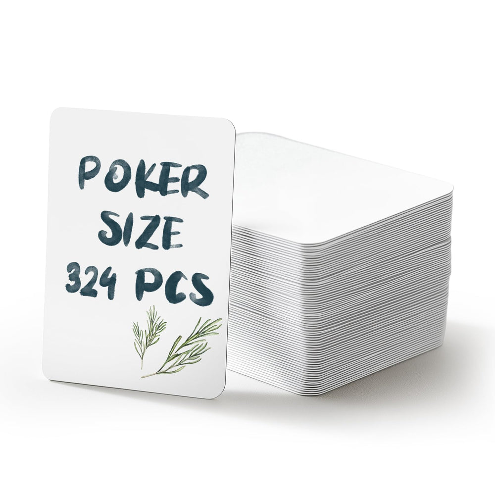 SeptCity blank cards with durable stock closeup highlighting quality and resilience.