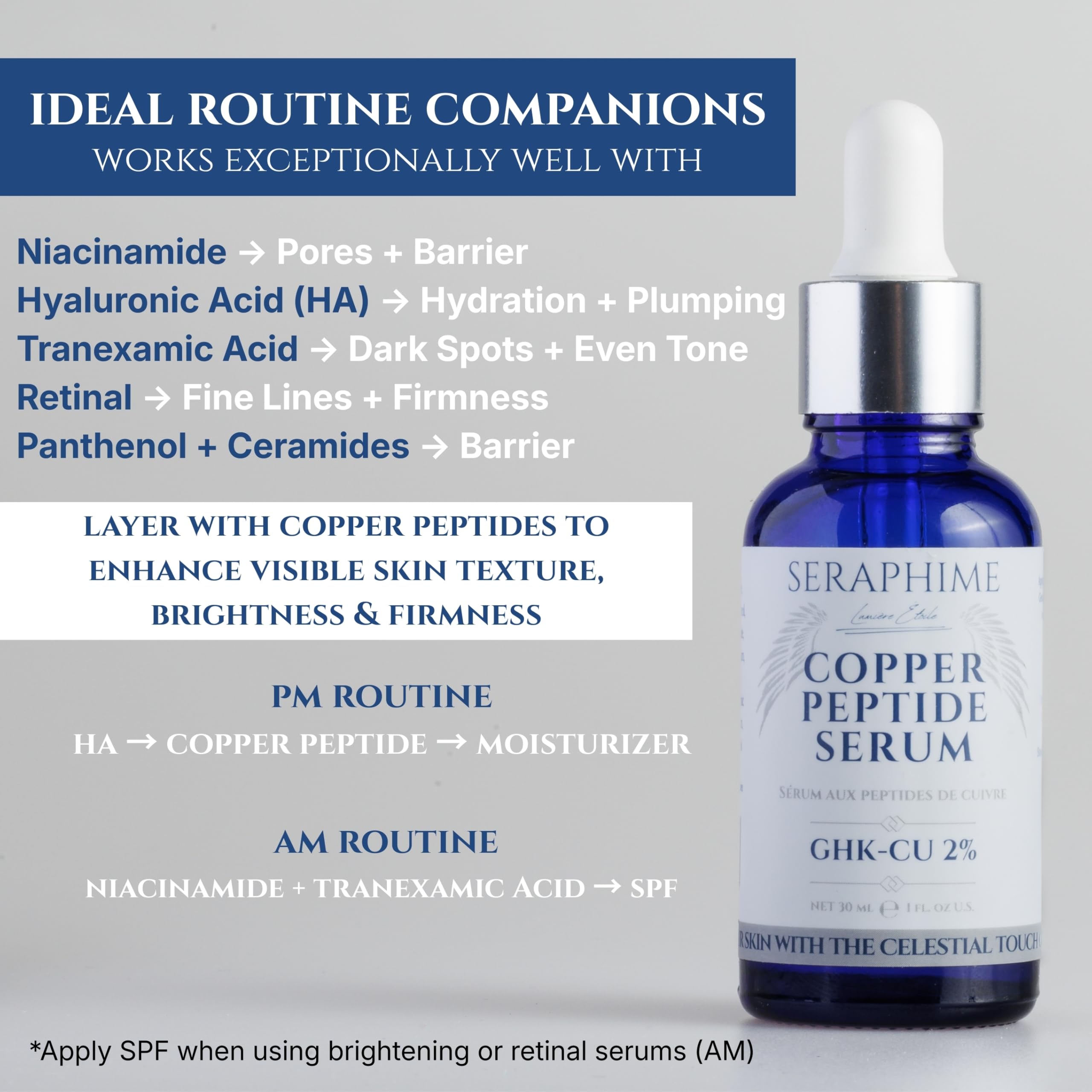 Seraphime hydrating formula with hyaluronic acid and glycerin for moisture