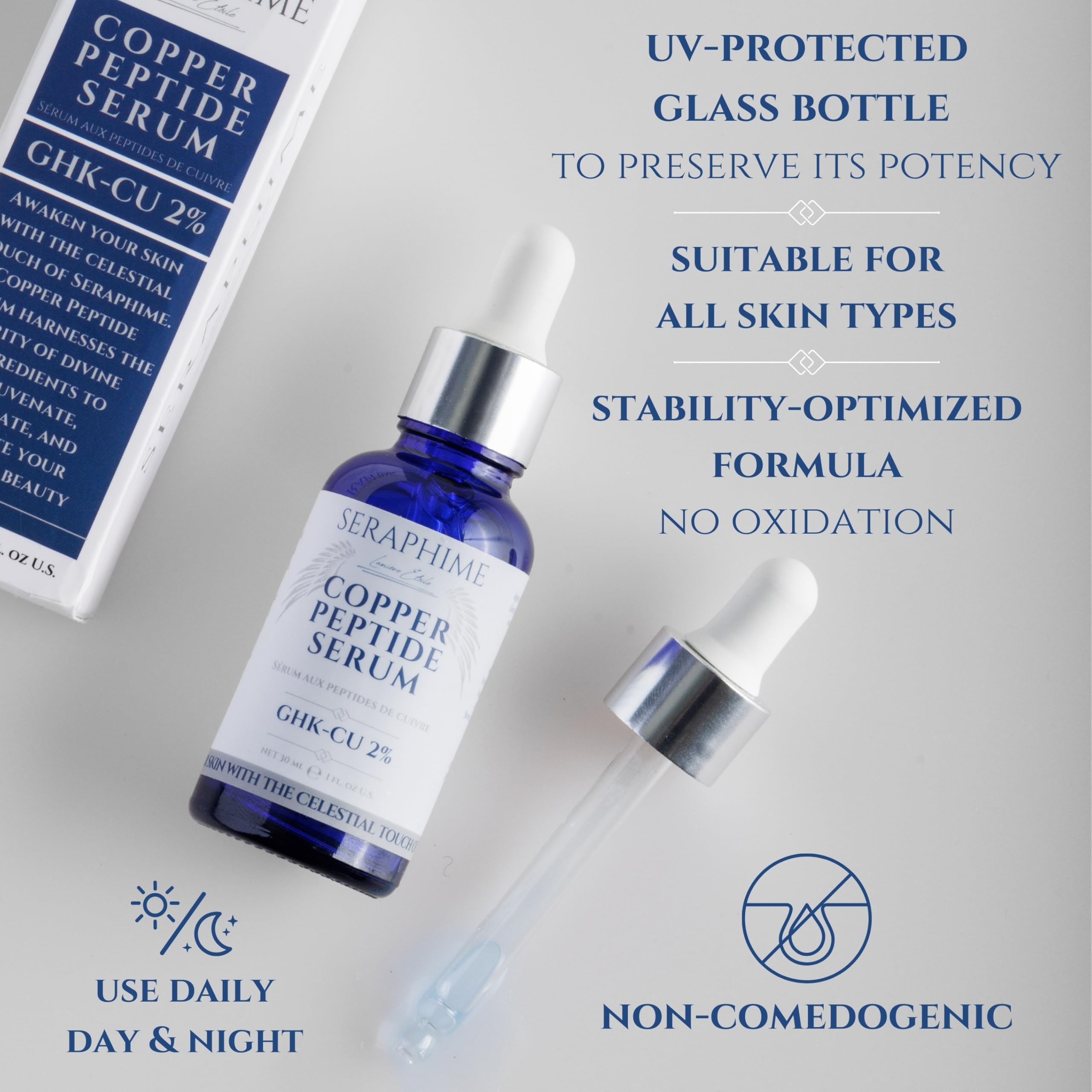Seraphime squalane and ceramides help protect the moisture barrier