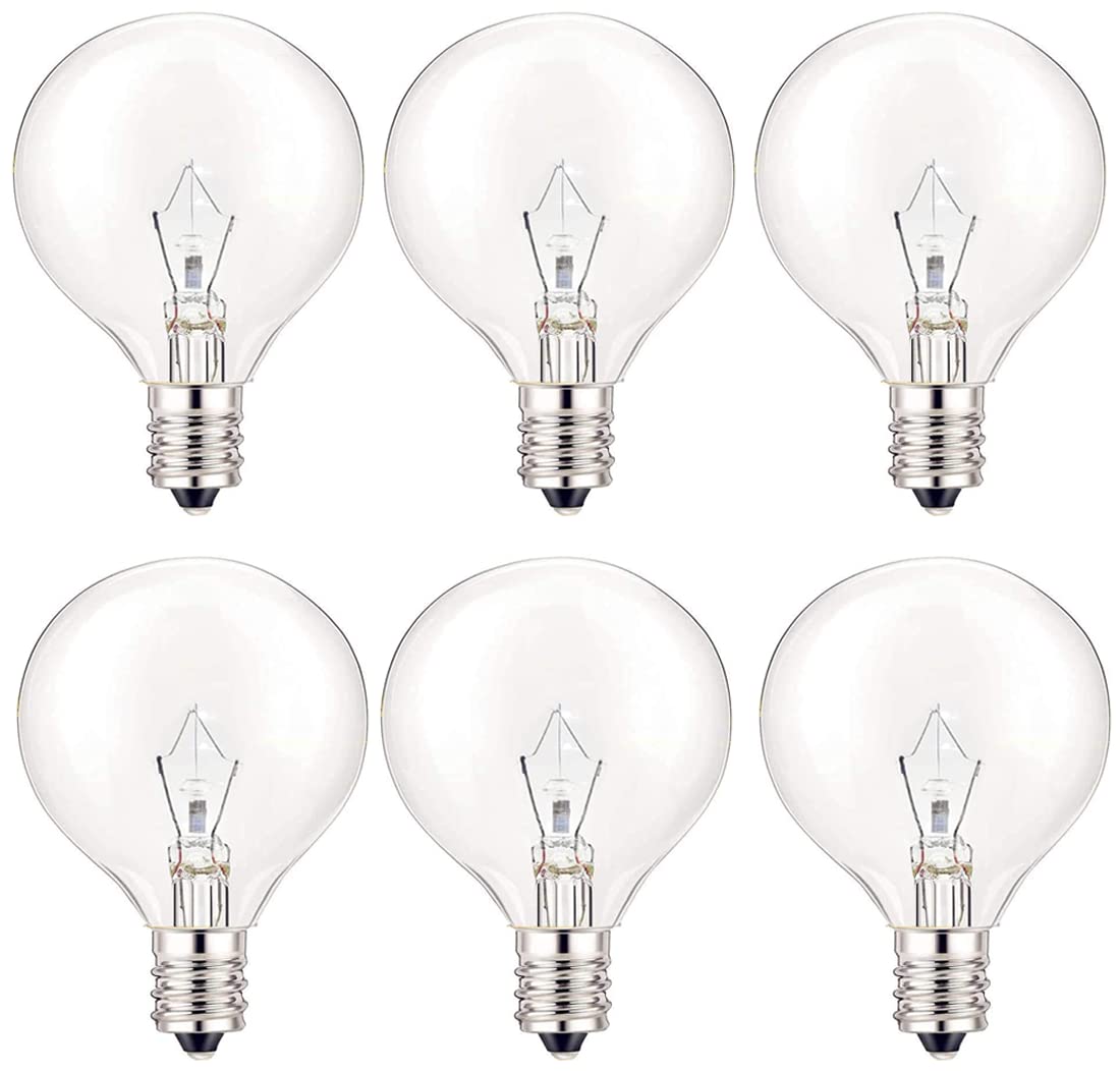 SerBion 40W E12 round bulb for chandeliers with warm glow