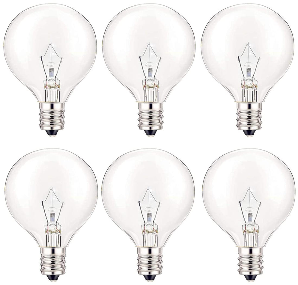 SerBion 40W E12 round bulb for chandeliers with warm glow