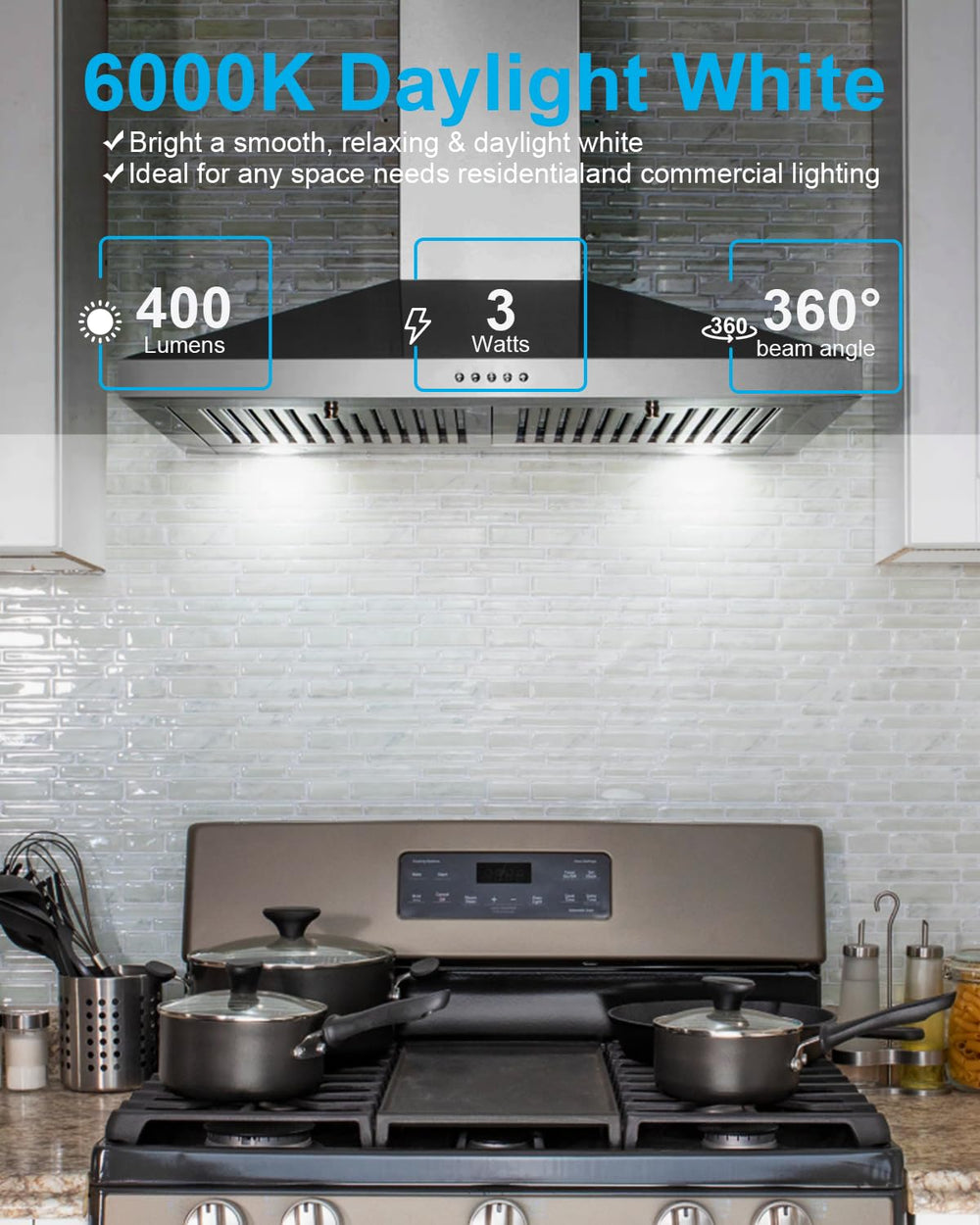 SerBion CRI 90+ bulb renders true colors for food prep