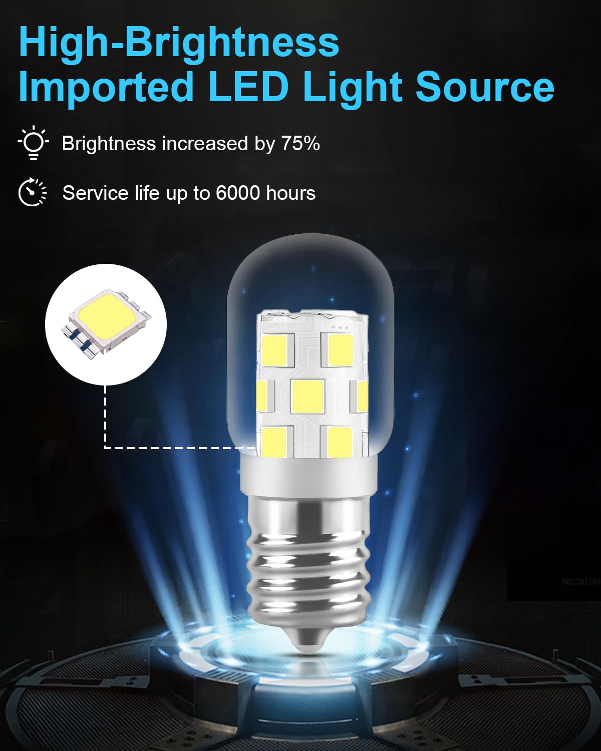 SerBion two pack LED appliance bulbs for convenient replacements