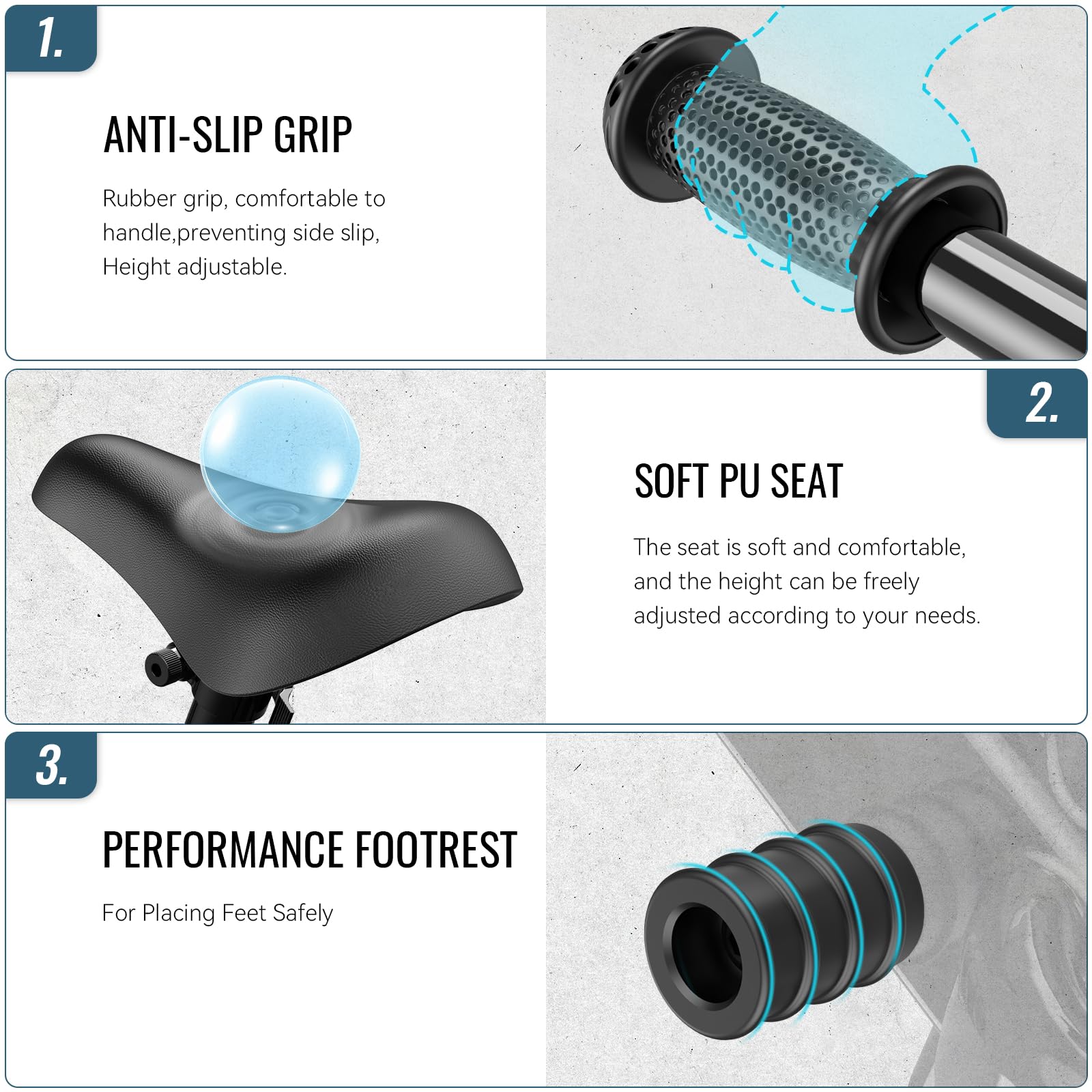 SEREED balance bike foot rest supports safe foot placement.