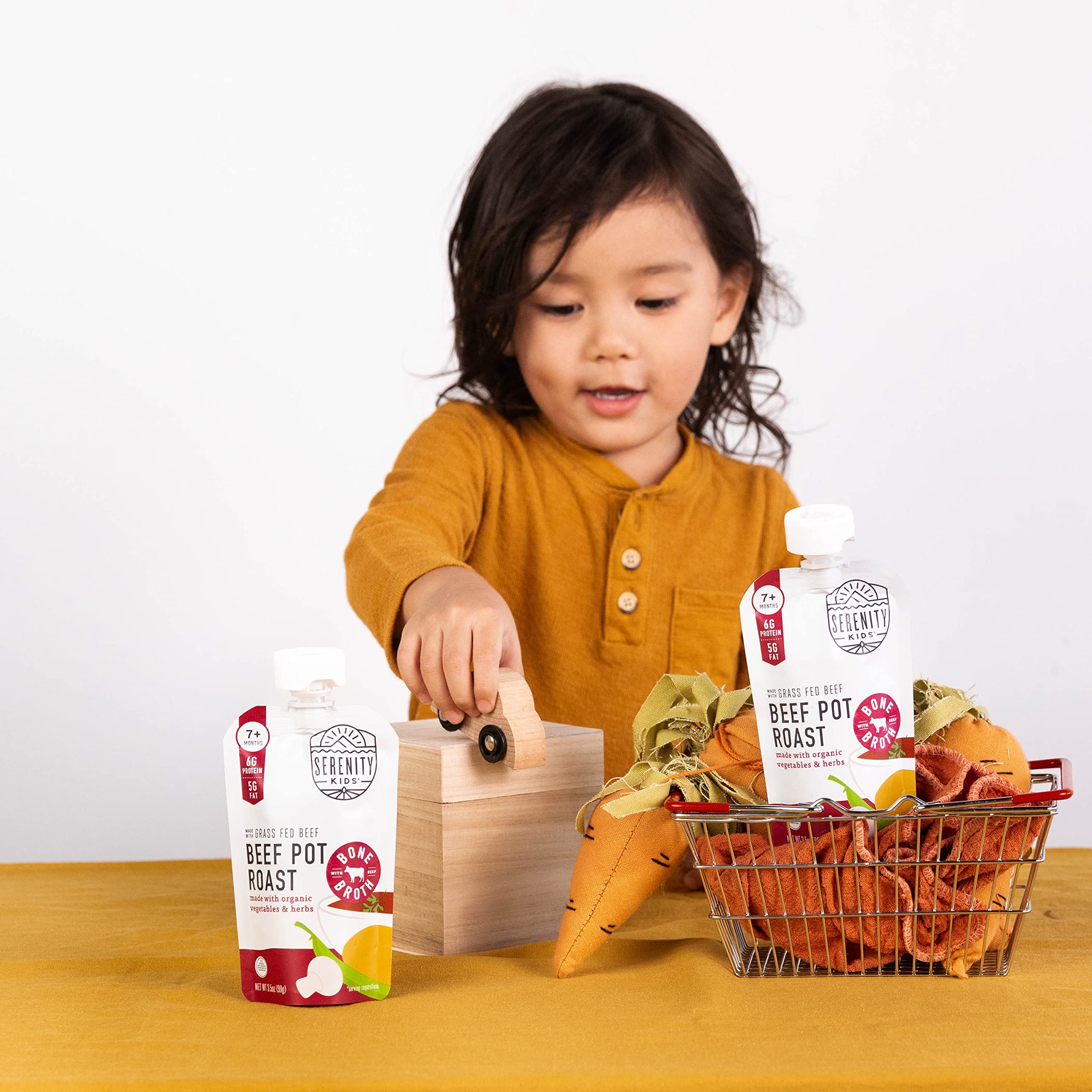 Serenity Kids BPA-free pouch pack ensures safe storage and freshness.