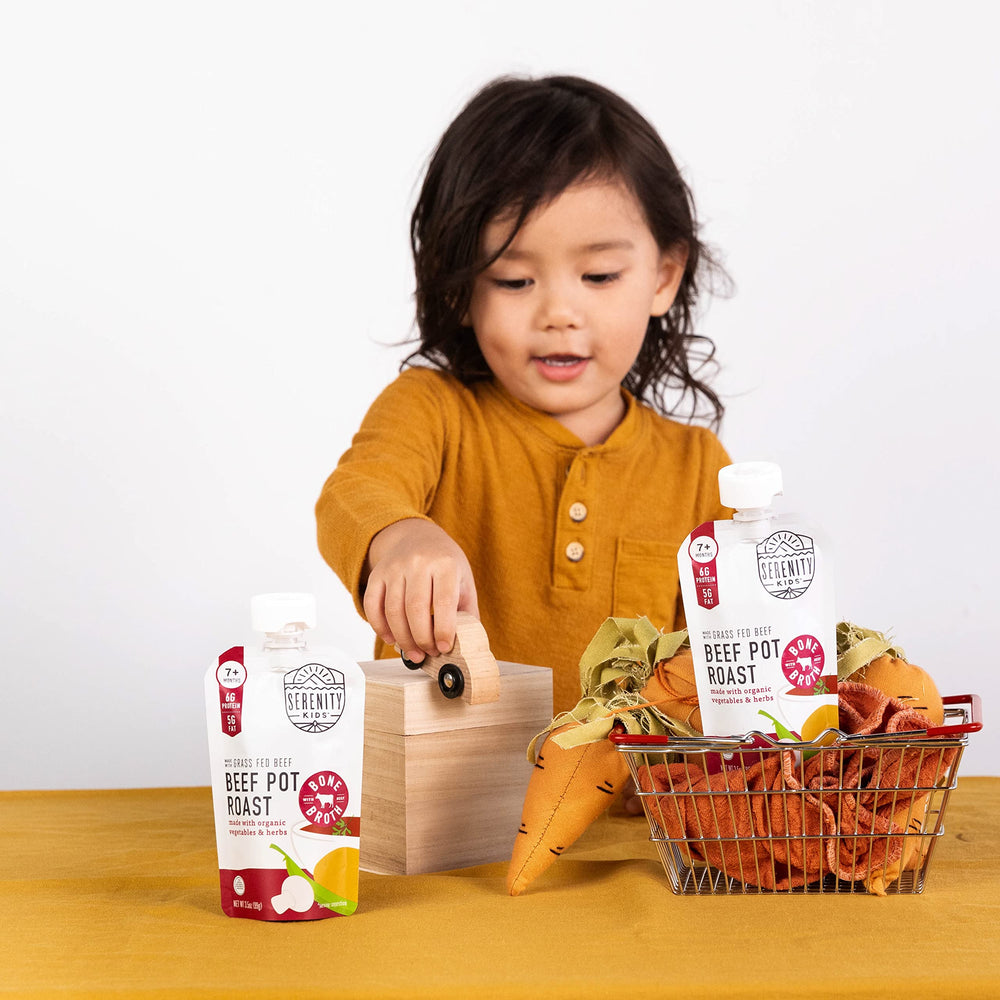 Serenity Kids BPA-free pouch pack ensures safe storage and freshness.