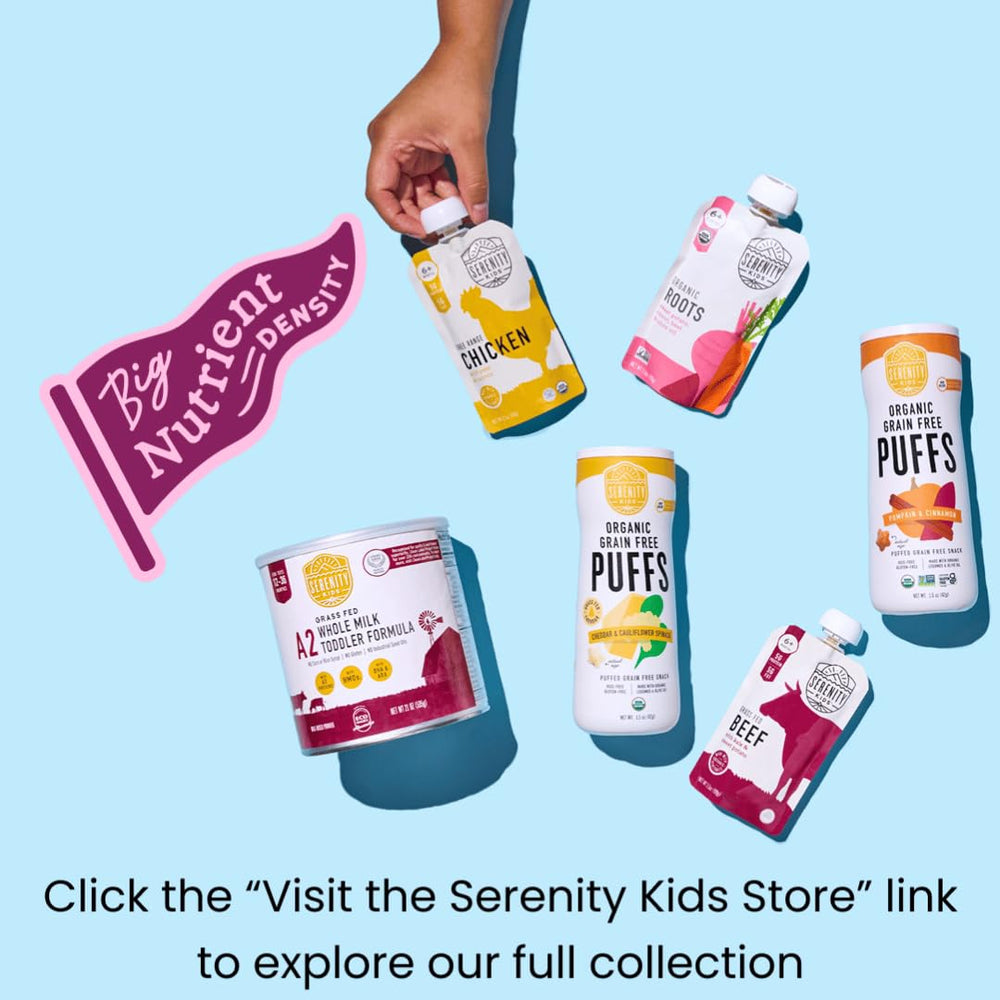 Serenity Kids On-the-Go Serving Pouch for busy families.