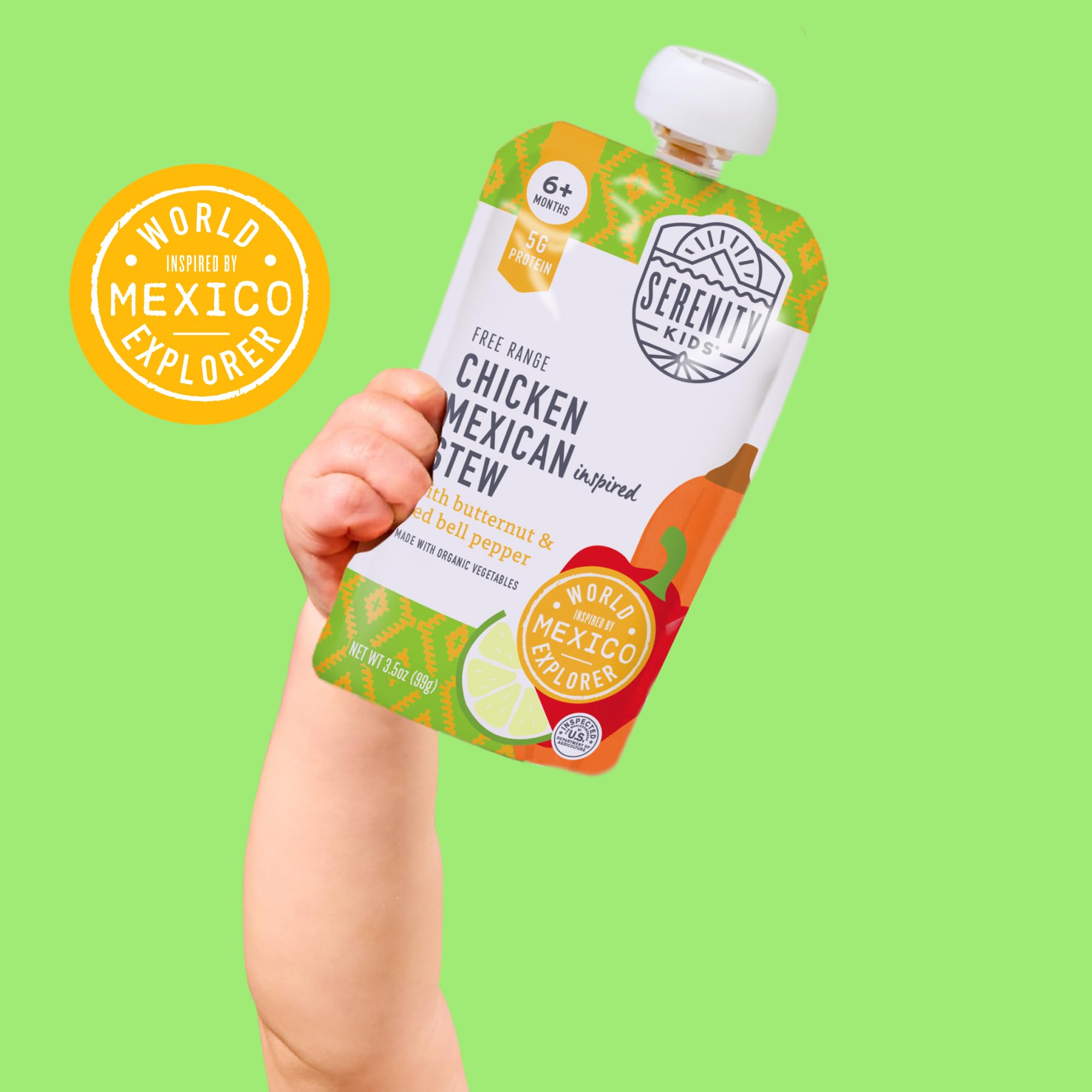 Serenity Kids packaging shown with TerraCycle symbol, eco-friendly disposal.