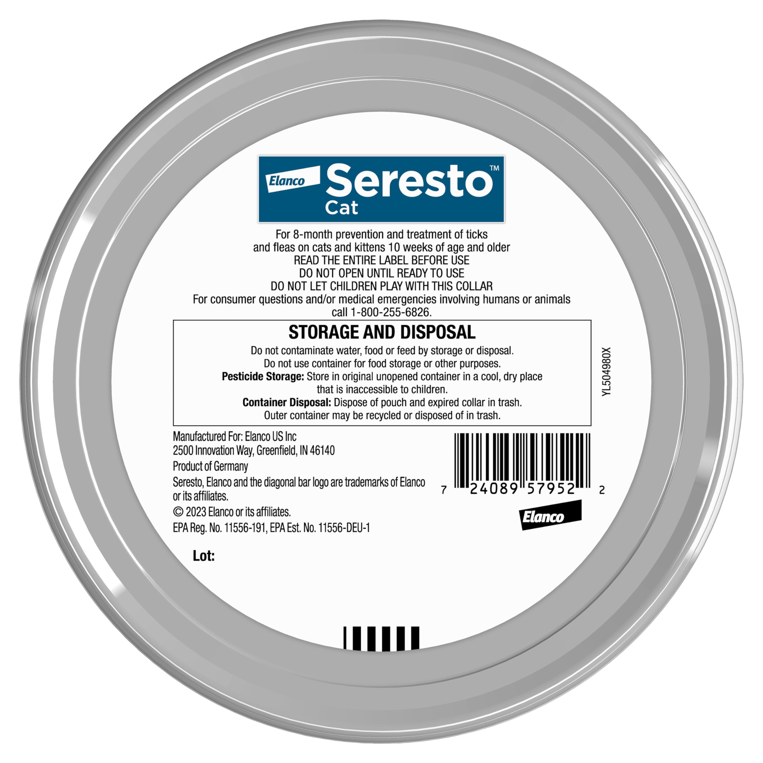 Closeup of Seresto collar material highlighting lightweight, non-greasy wear.