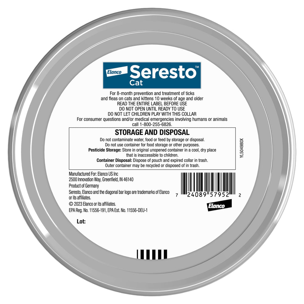 Closeup of Seresto collar material highlighting lightweight, non-greasy wear.