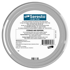 Seresto collar buckle close-up demonstrates secure fit and simple application for busy owners