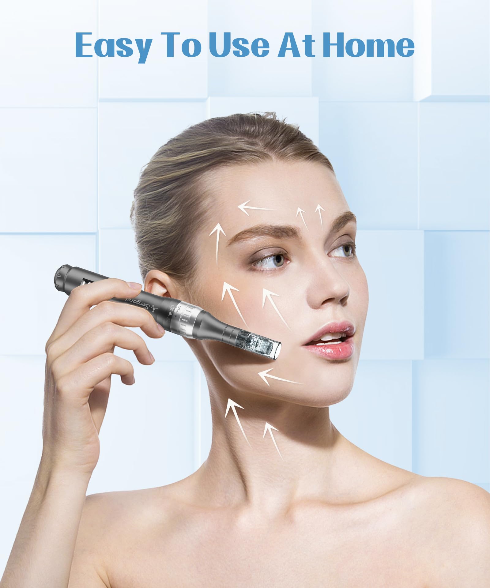 Sergand Derma Roller Pen compact-size fits in small bags for travel.