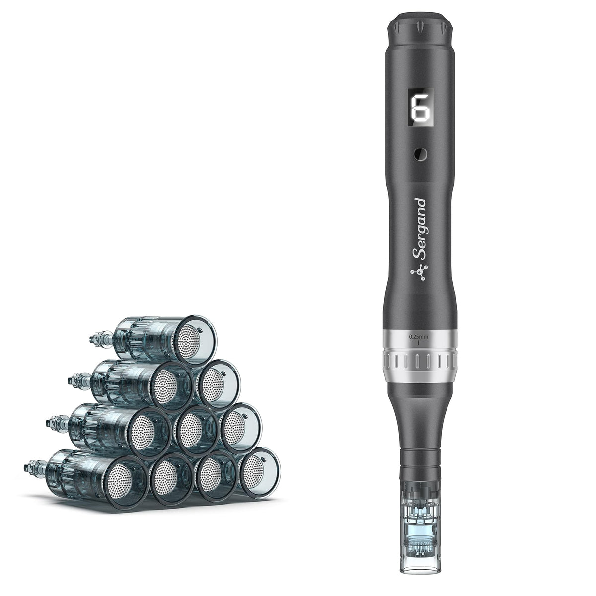 Sergand microneedle derma roller pen for at-home skincare routines.