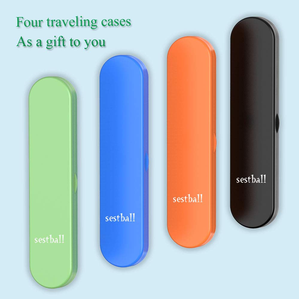 Sestball four-pack with cases supports family sharing and on-the-go care.