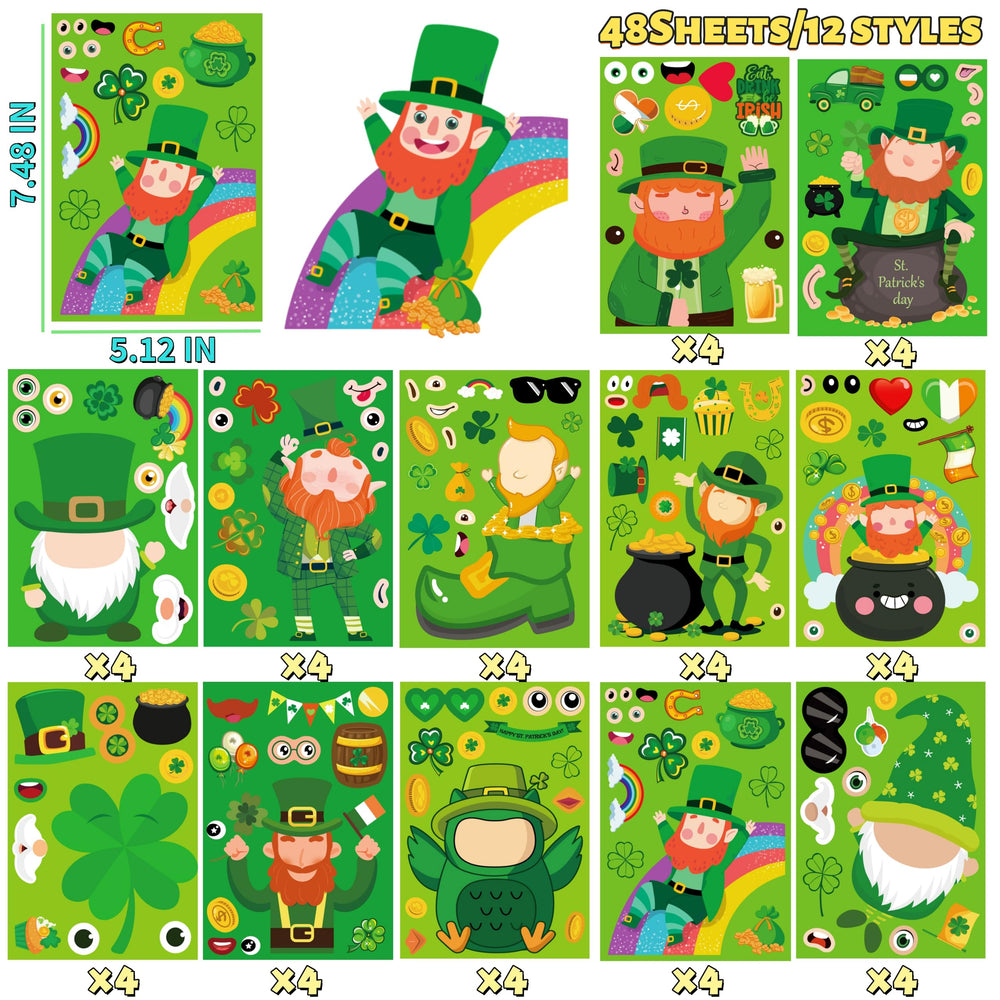 Sesunbla St Patrick's Day sheet ideal for DIY decor and gifts