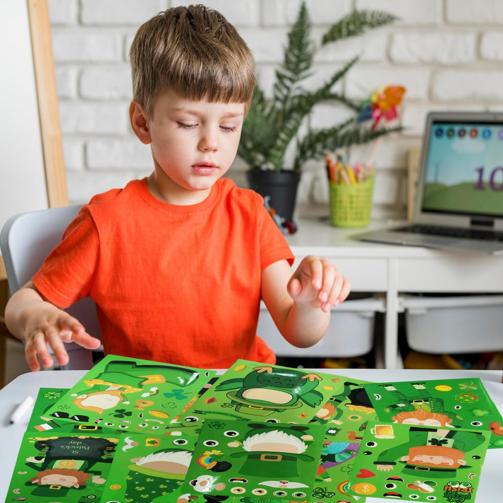 Sesunbla St Patrick's Day sheet easy to peel and apply