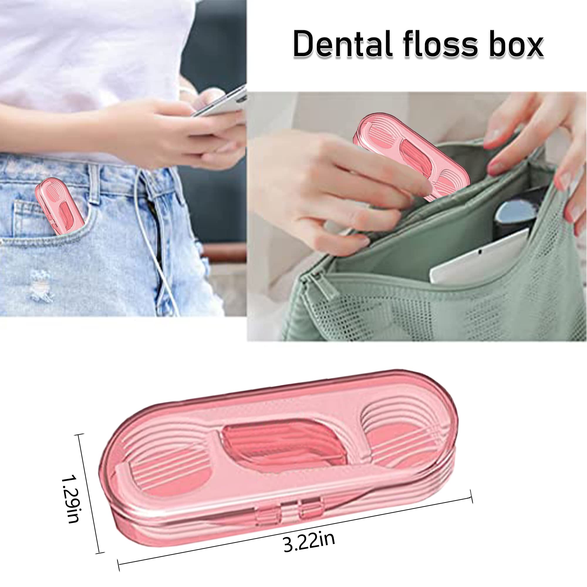Setaria Viridis two-in-one dispenser serves as floss and toothpick.