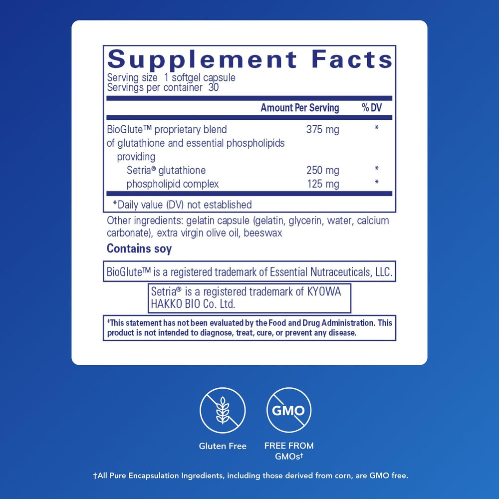 Setria glutathione softgel capsules highlighted for antioxidant protection.