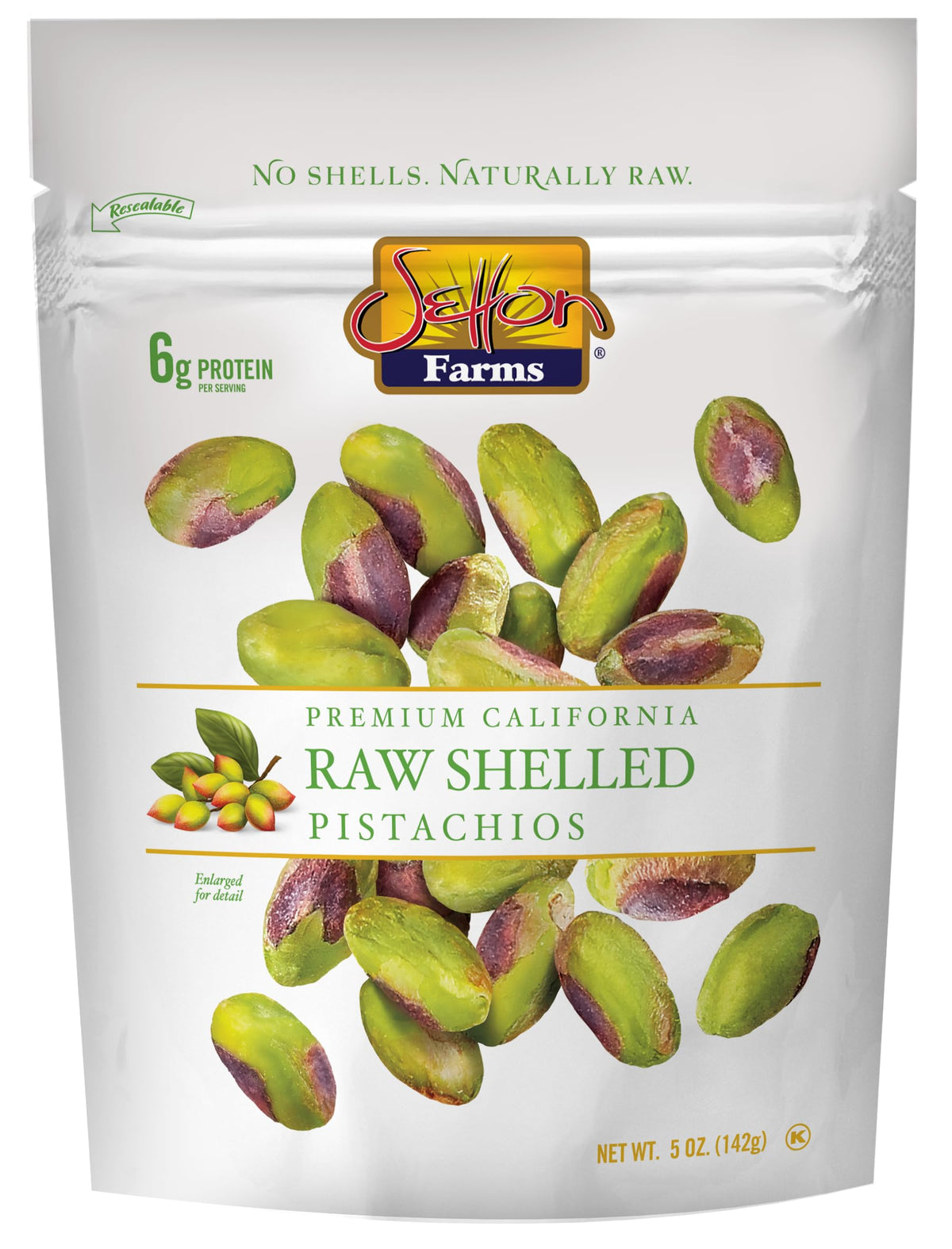 Setton Farms shelled pistachios pack, ideal for quick snacking and effortless cooking.