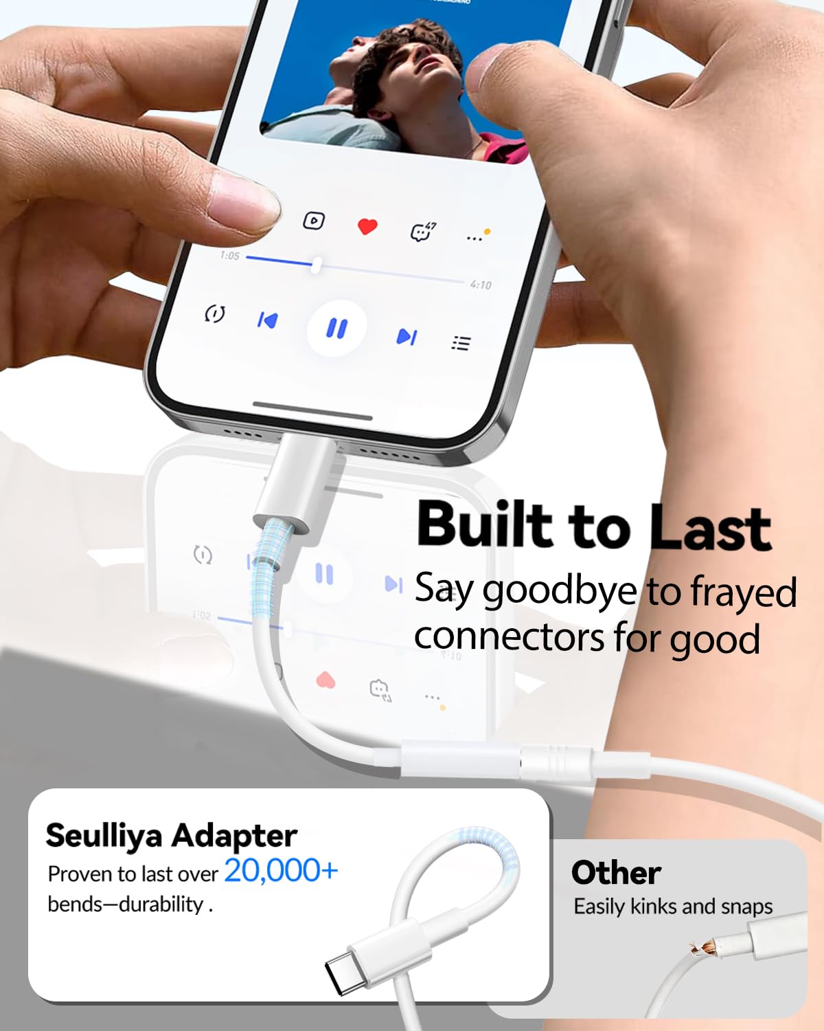 Seulliya USB-C to 3.5mm adapter keeps car audio listening simple and reliable