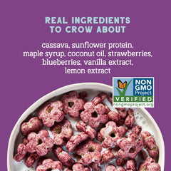 Seven Sundays Sunflower Cereal Real Berry close-up 0g refined sugar.