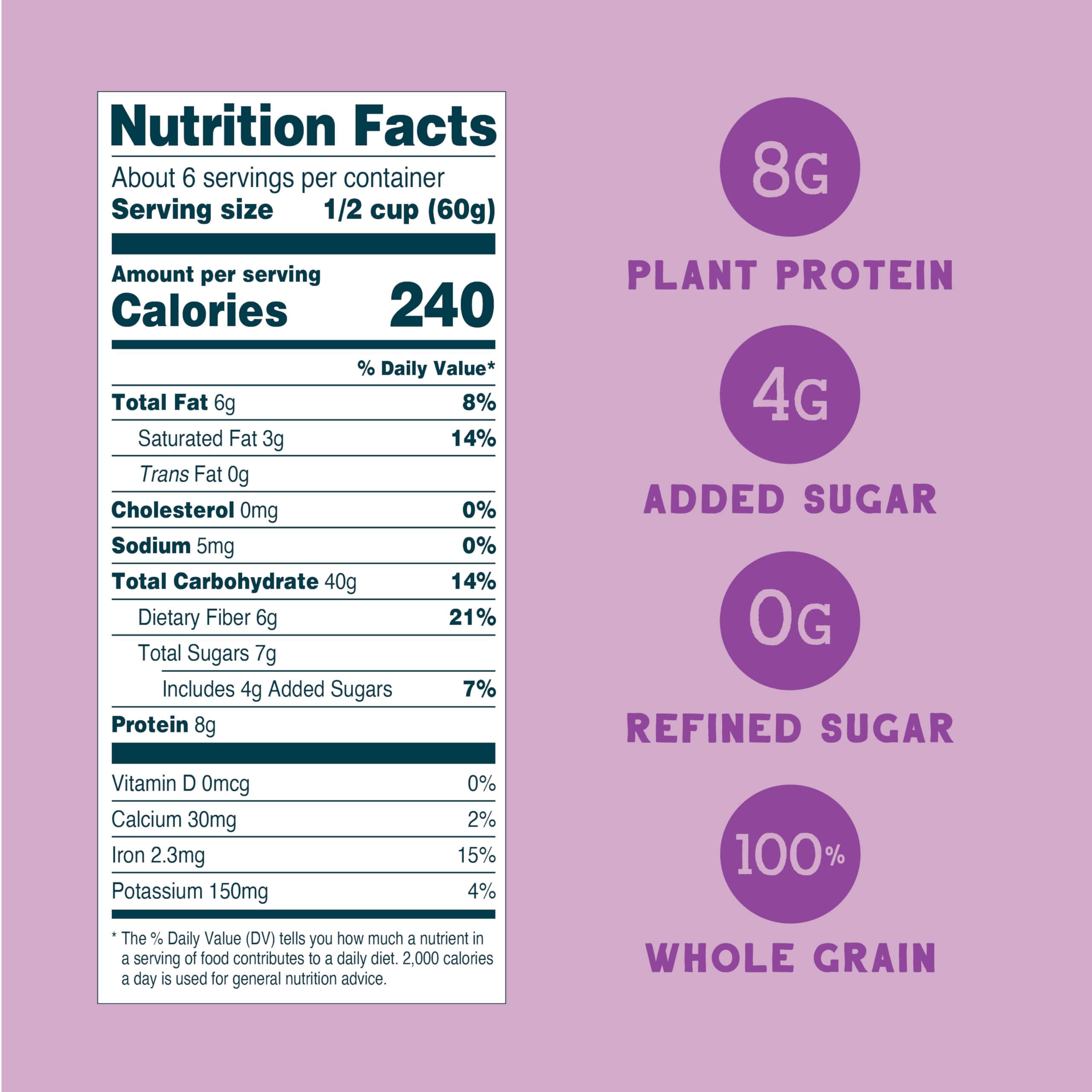 Seven Sundays Wild & Free Blueberry Chia Muesli bowl shows berries and seeds for a hearty start.