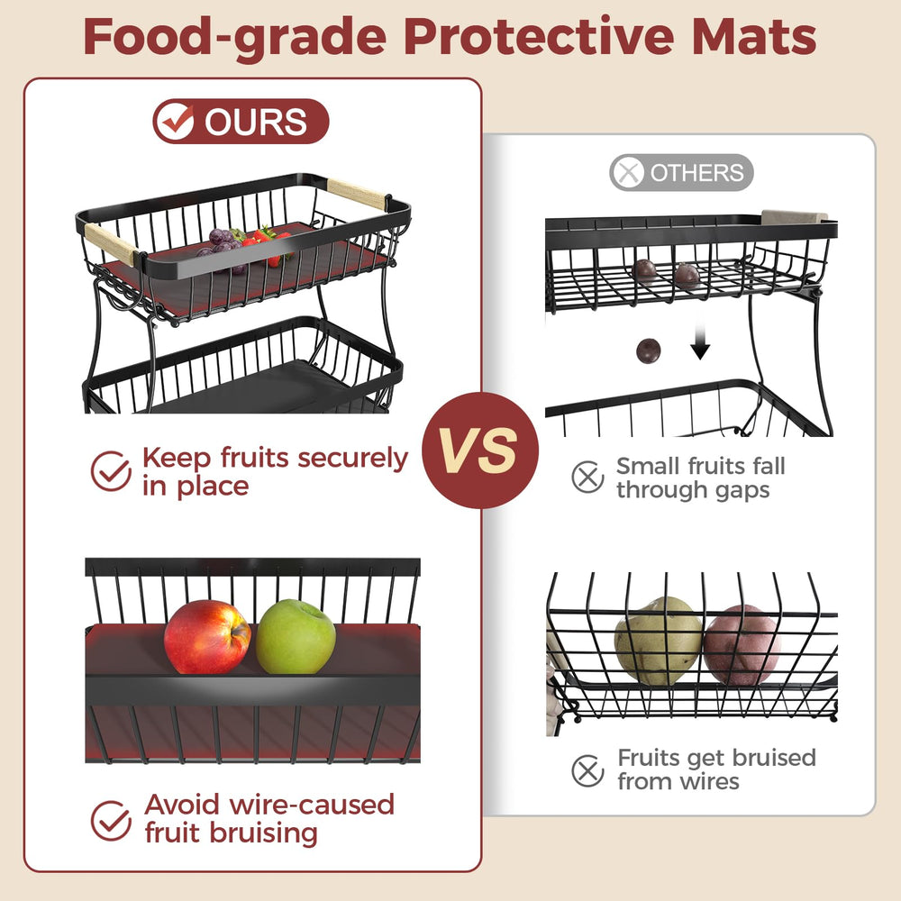 Sevenblue protective mats prevent slipping and pressure marks on delicate fruits.
