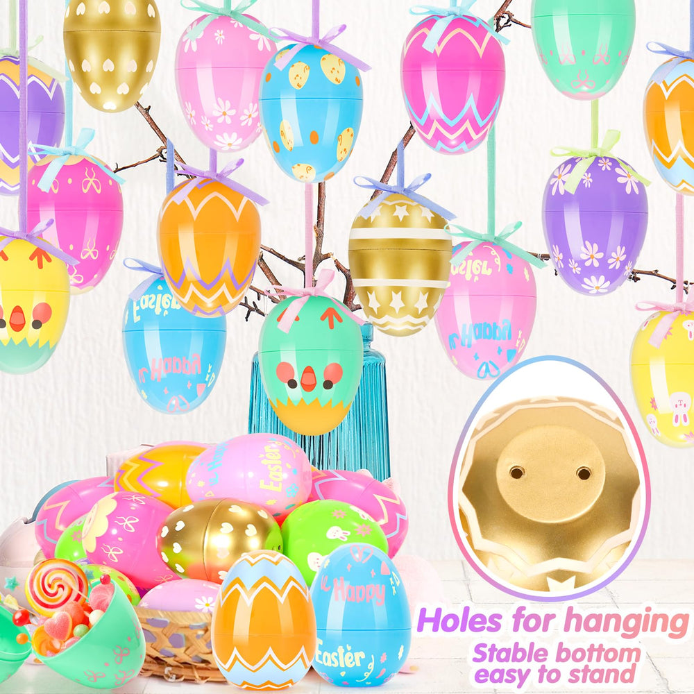 SevenQ eggs feature a secure hinge for easy opening and closure.