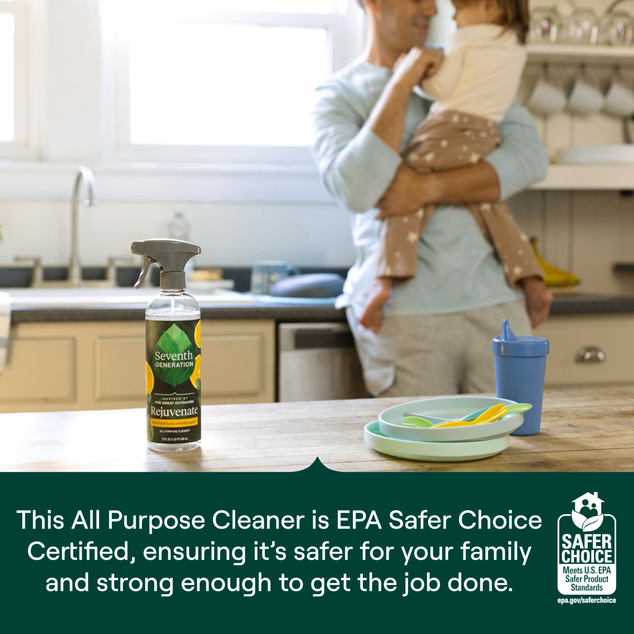 Seventh Generation dye-free and chlorine-free formula for homes with kids.