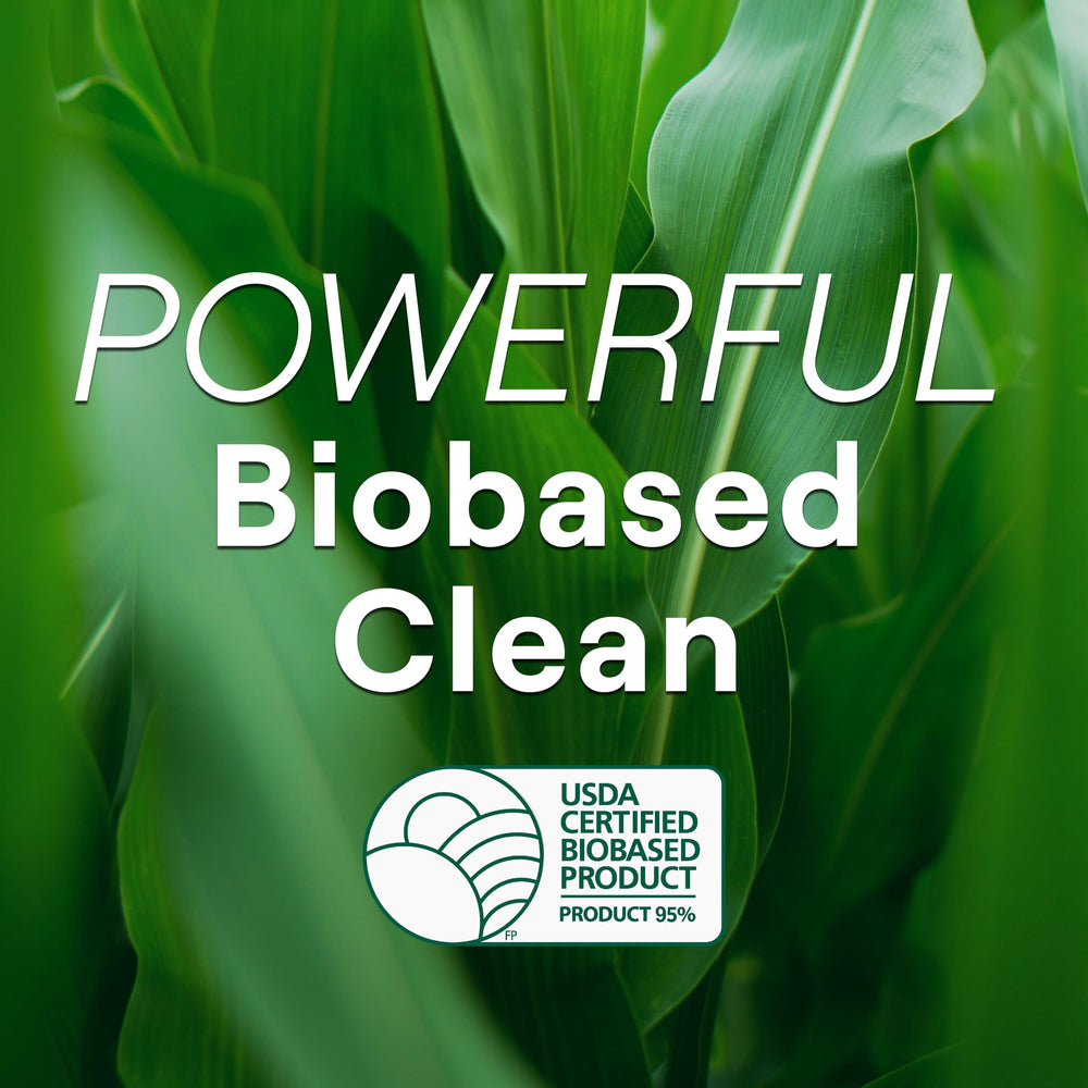 Biodegradable formula supports eco-friendly cleaning around kids and pets.