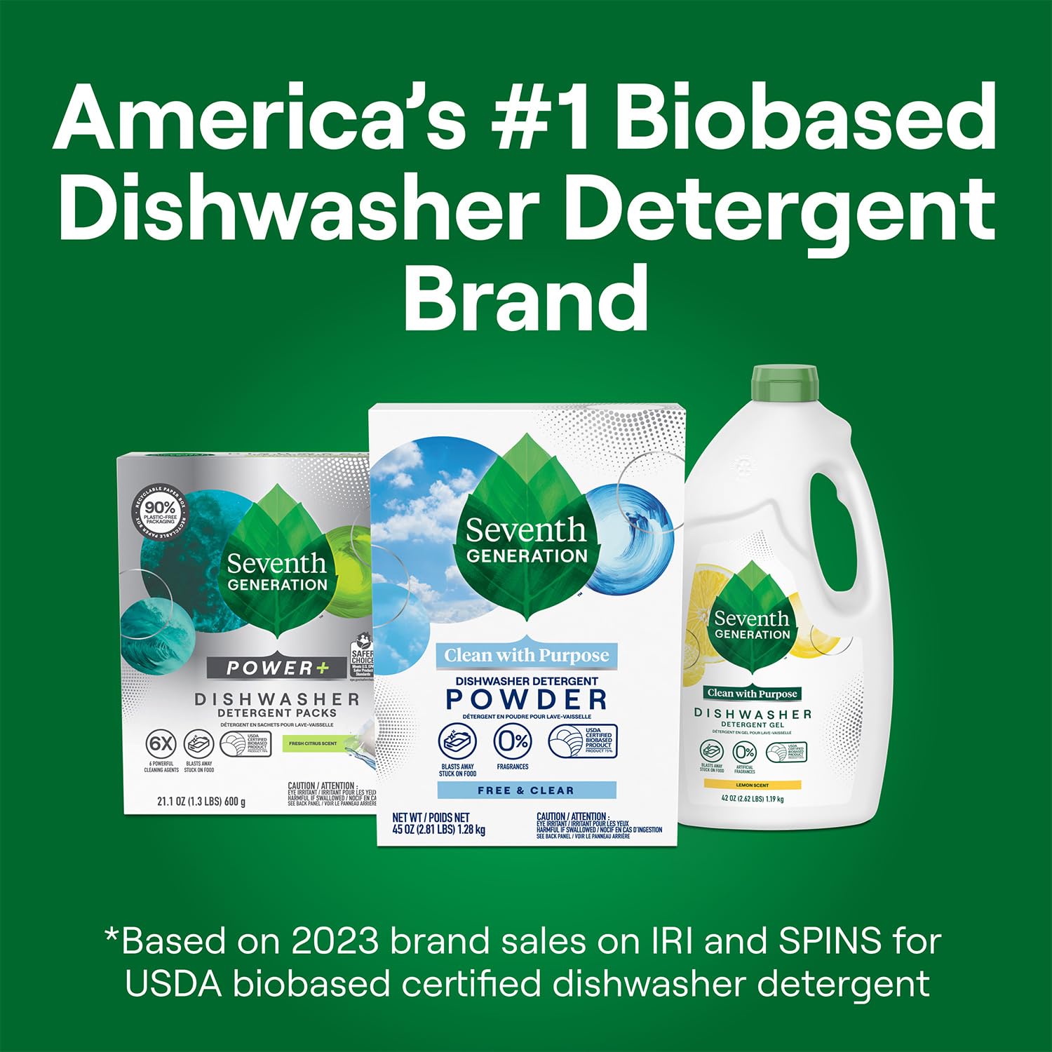 Seventh Generation Brand logo conveys trust and sustainability values.