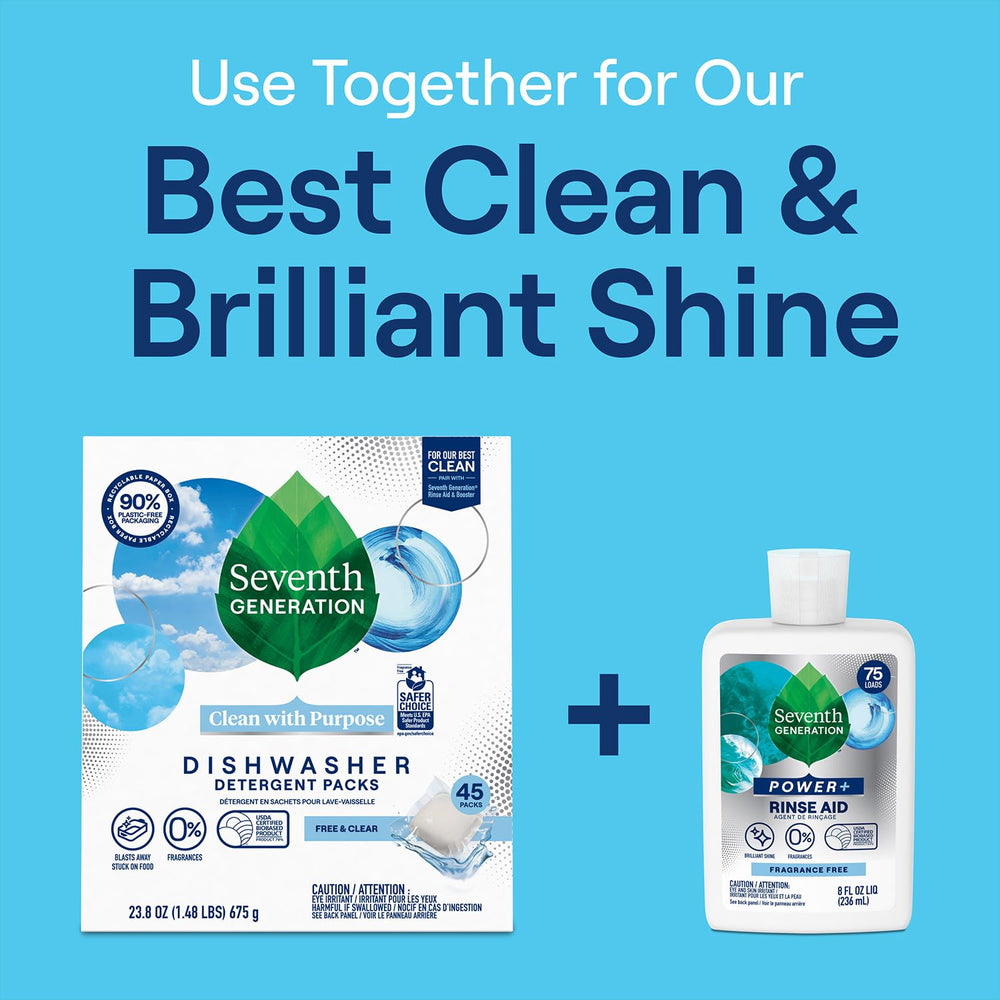 Seventh Generation Free & Clear eco-friendly icon highlights responsible, plant-based cleaning.