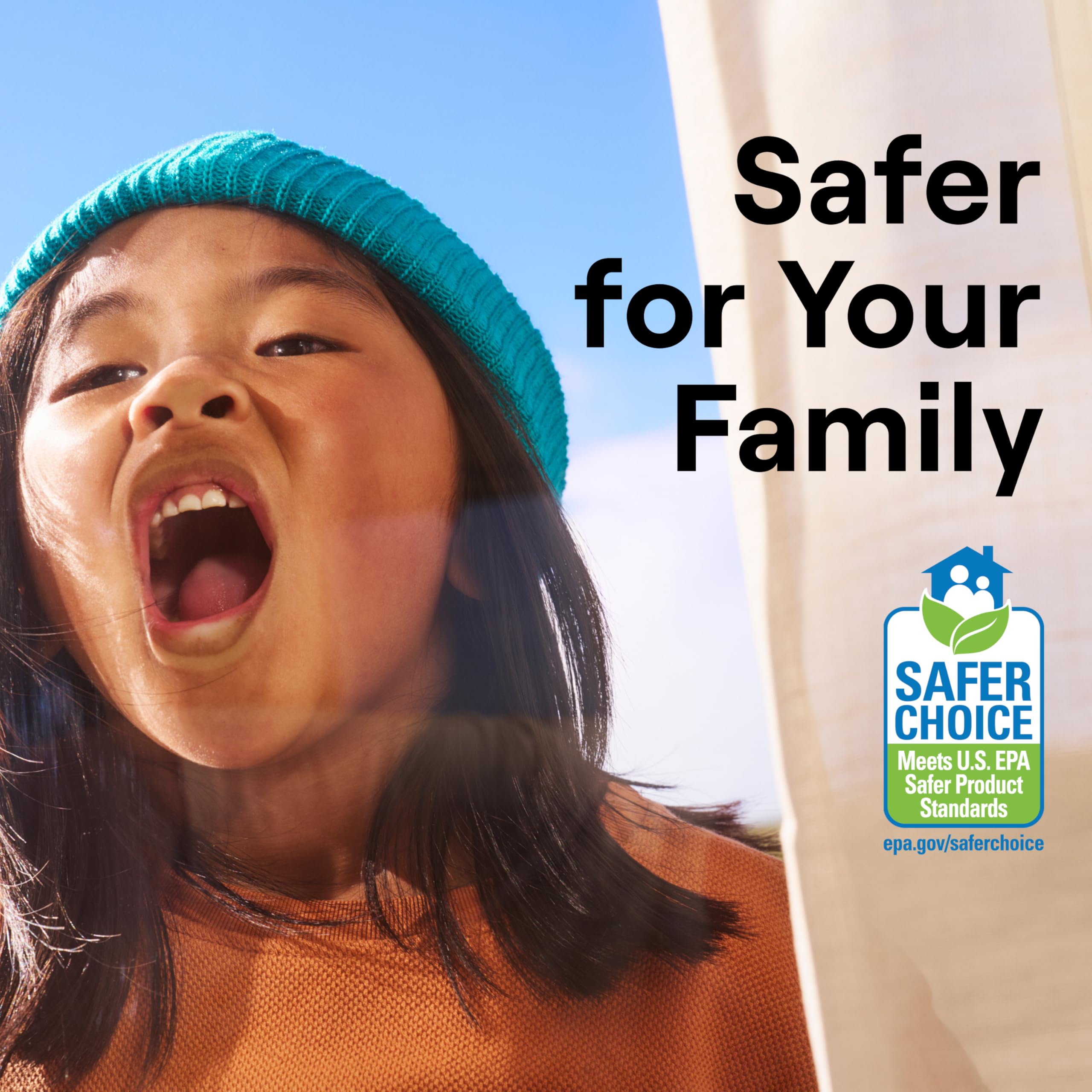 Seventh Generation cleaner contains zero VOCs and no artificial fragrances or dyes.