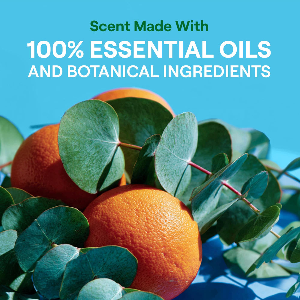 Seventh Generation essential oils scent close up evokes clean linen and citrus