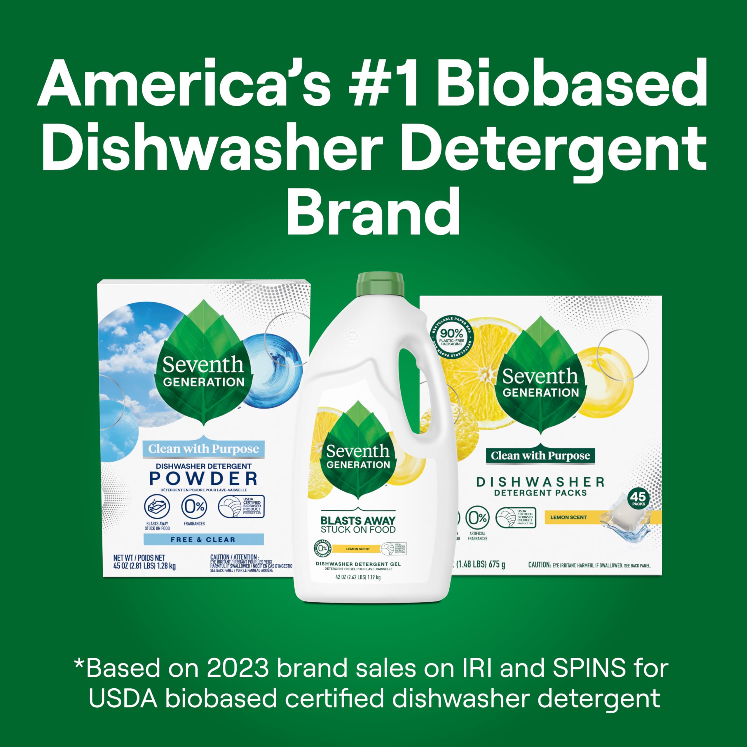 Leaping Bunny certified, ensuring cruelty-free dishwashing with Seventh Generation gel.