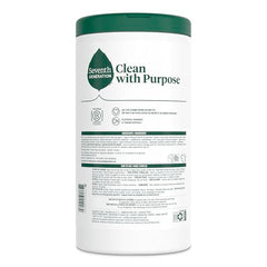 Seventh Generation Lemon Zest wipes bottle highlights fresh scent and easy grab-and-go cleaning
