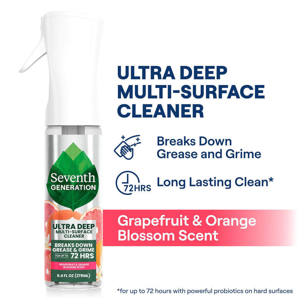 Label shows Grapefruit & Orange scent from essential oils