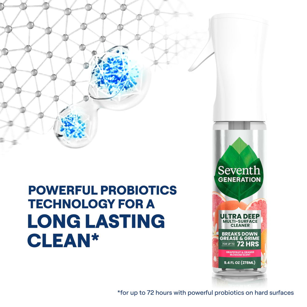 Stainless steel countertops shine after using the probiotic cleaner