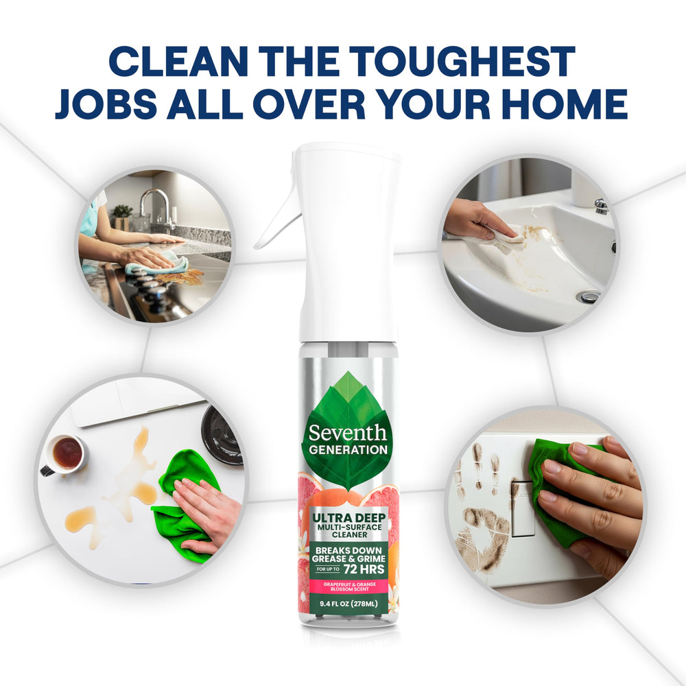 Streak-free glass surface after cleaning with Seventh Generation