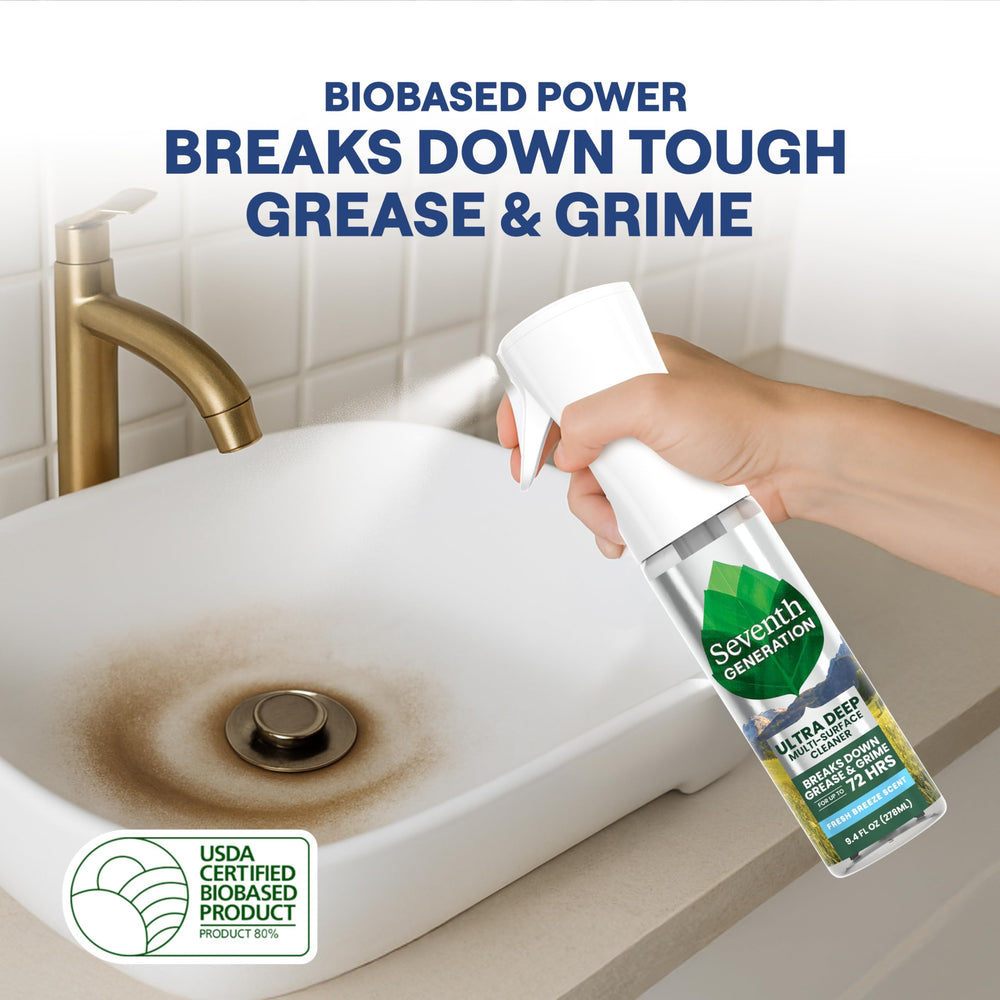 Seventh Generation Ultra Deep Cleaner near children’s toys, safe for families