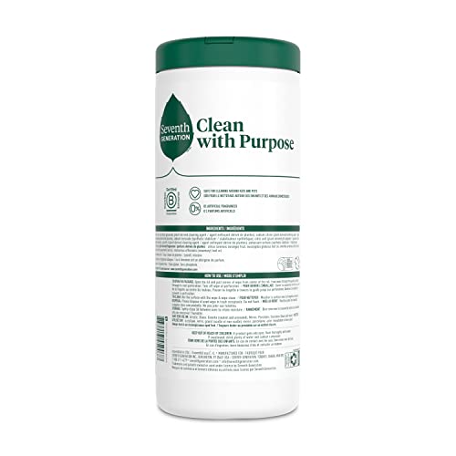 Seventh Generation wipes on kitchen counter for everyday messes
