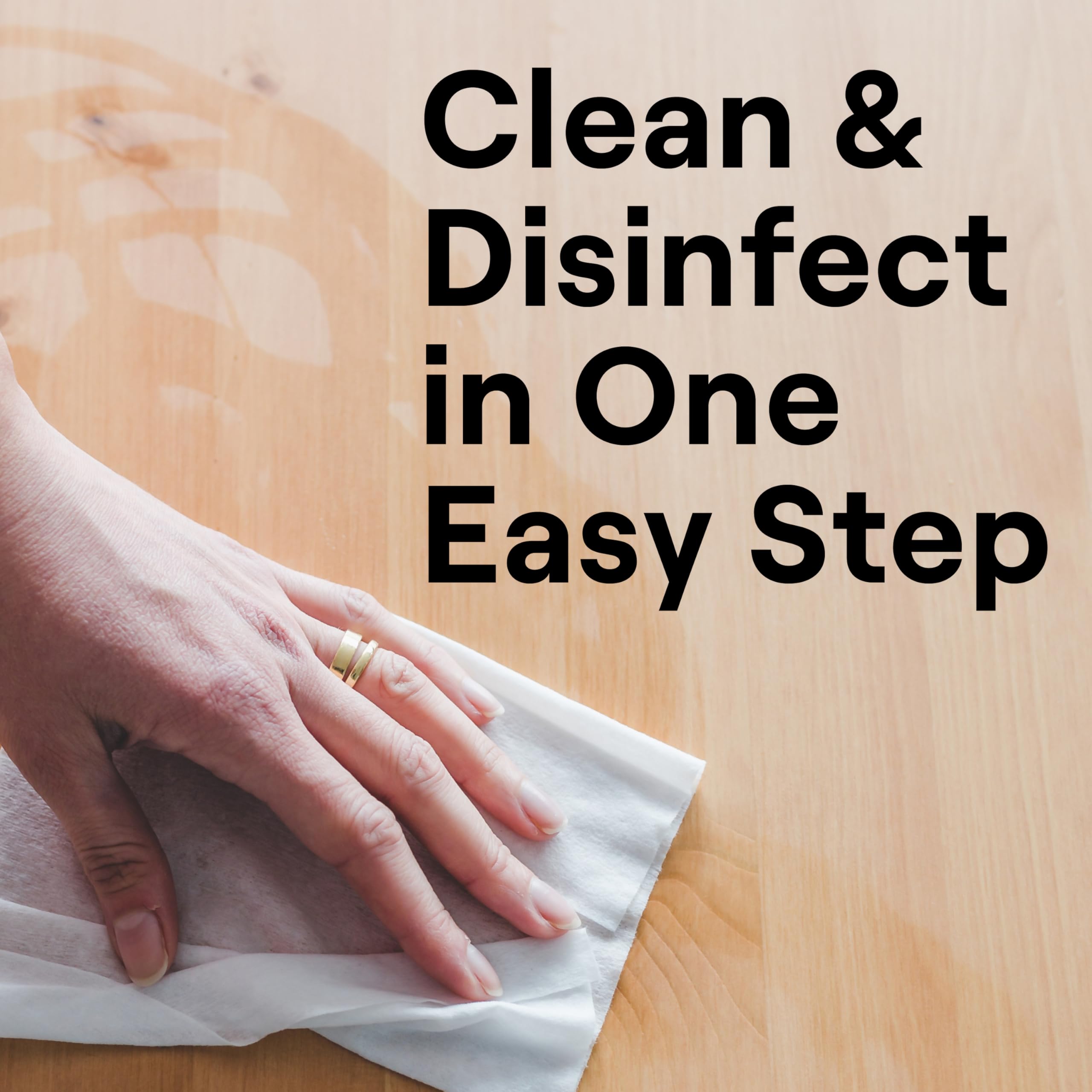 Seventh Generation Wipes cleaning kitchen counters quickly with no rinse