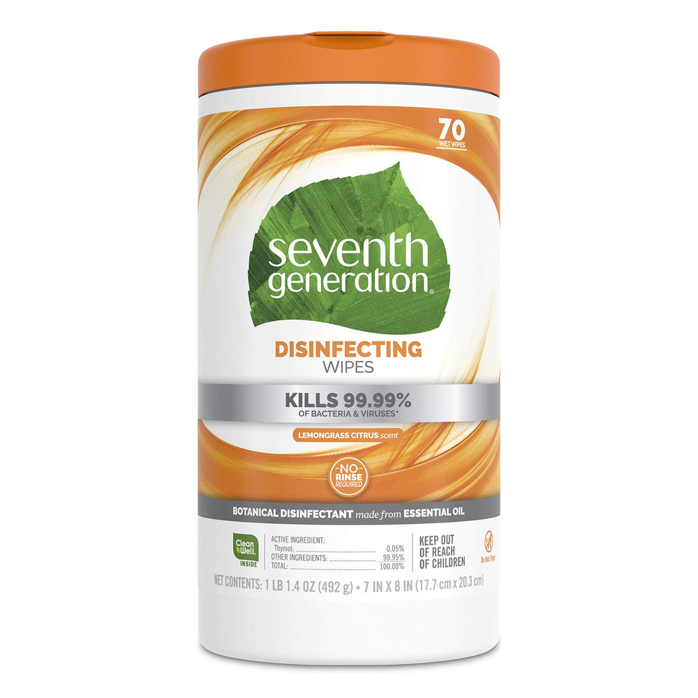 Seventh Generation Wipes lemongrass fragrance for fresh room ambience